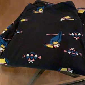 Toucan print leggings. LuLaRoe